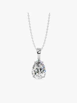 Valanova - Hallmarked 18K White Gold and Certified Lab Grown Diamond 2.00Cts Pendant