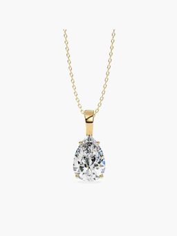 Valanova - Hallmarked 14K Yellow Gold and Certified Lab Grown Diamond 2.00Cts Pendant