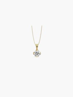 Valanova - Hallmarked 14K Yellow Gold and Certified Lab Grown Diamond 0.25Cts Pendant