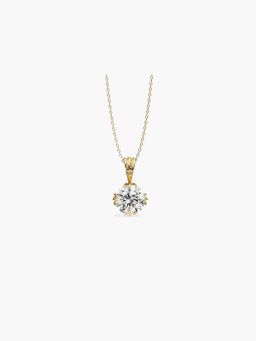Valanova - Hallmarked 14K Yellow Gold and Certified Lab Grown Diamond 0.50Cts Pendant