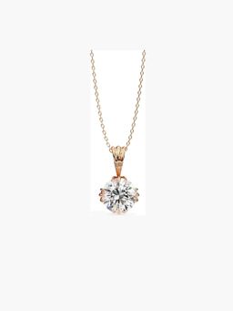 Valanova - Hallmarked 18K Rose Gold and Certified Lab Grown Diamond 1.00Cts Pendant