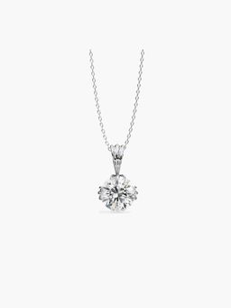 Valanova - Hallmarked 14K White Gold and Certified Lab Grown Diamond 1.00Cts Pendant
