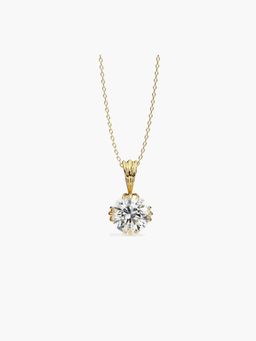 Valanova - Hallmarked 14K Yellow Gold and Certified Lab Grown Diamond 1.00Cts Pendant