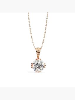Valanova - Hallmarked 14K Rose Gold and Certified Lab Grown Diamond 1.50Cts Pendant