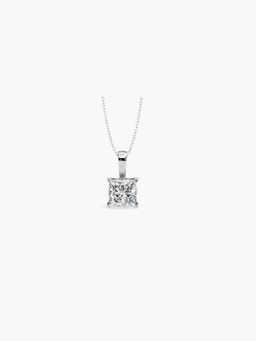 Valanova - Hallmarked 14K White Gold and Certified Lab Grown Diamond 0.25Cts Pendant