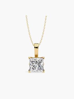 Valanova - Hallmarked 18K Yellow Gold and Certified Lab Grown Diamond 1.50Cts Pendant
