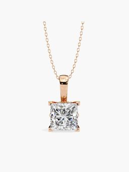 Valanova - Hallmarked 18K Rose Gold and Certified Lab Grown Diamond 2.00Cts Pendant