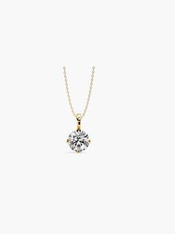 Valanova - Hallmarked 18K Yellow Gold and Certified Lab Grown Diamond 0.25Cts Pendant