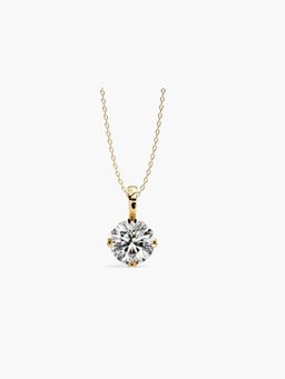Valanova - Hallmarked 18K Yellow Gold and Certified Lab Grown Diamond 0.50Cts Pendant