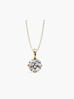 Valanova - Hallmarked 18K Yellow Gold and Certified Lab Grown Diamond 0.75Cts Pendant