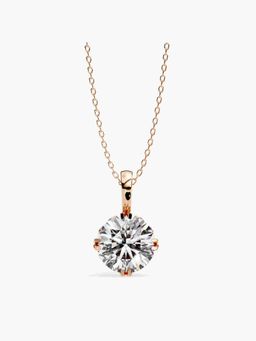 Valanova - Hallmarked 14K Rose Gold and Certified Lab Grown Diamond 1.50Cts Pendant