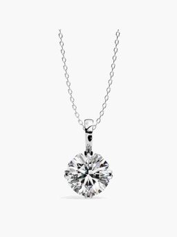 Valanova - Hallmarked 14K White Gold and Certified Lab Grown Diamond 2.00Cts Pendant