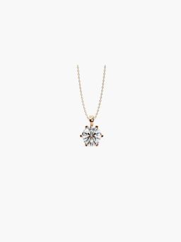 Valanova - Hallmarked 14K Rose Gold and Certified Lab Grown Diamond 0.25Cts Pendant