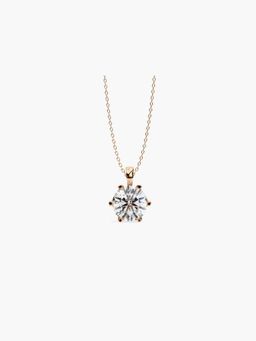 Valanova - Hallmarked 14K Rose Gold and Certified Lab Grown Diamond 0.50Cts Pendant