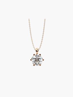 Valanova - Hallmarked 18K Rose Gold and Certified Lab Grown Diamond 0.75Cts Pendant