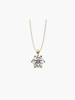 Valanova - Hallmarked 14K Yellow Gold and Certified Lab Grown Diamond 0.75Cts Pendant