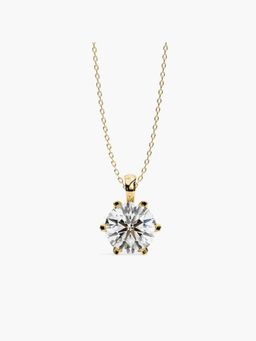 Valanova - Hallmarked 18K Yellow Gold and Certified Lab Grown Diamond 1.50Cts Pendant