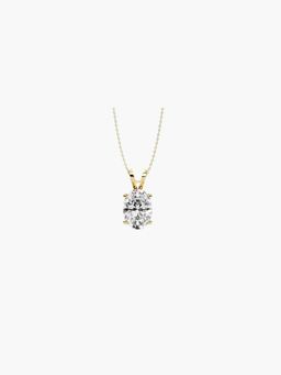 Valanova - Hallmarked 14K Yellow Gold and Certified Lab Grown Diamond 0.25Cts Pendant