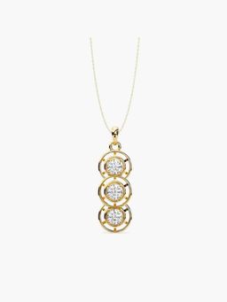 Valanova - Hallmarked 18K Yellow Gold and Certified Lab Grown Diamond 1.20Cts Pendant
