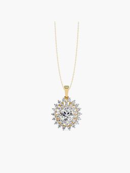 Valanova - Hallmarked 18K Yellow Gold and Certified Lab Grown Diamond 3.06Cts Pendant