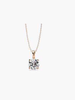 Valanova - Hallmarked 14K Rose Gold and Certified Lab Grown Diamond 0.50Cts Pendant
