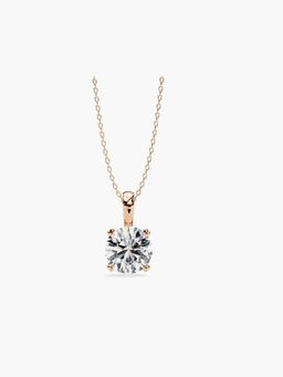 Valanova - Hallmarked 14K Rose Gold and Certified Lab Grown Diamond 0.75Cts Pendant