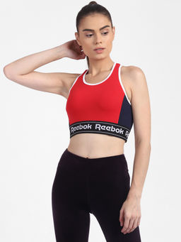 Reebok - Te Linear Logo Bralette Red Training Bra Red