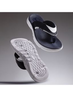 SOLETHREADS - Striker Navy Blue Solid Men Flipflops