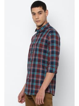 Allen Solly - Men Multi Slim Fit Check Full Sleeves Casual Shirts