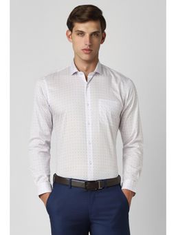 Peter England - Men White Slim Fit Formal Shirt