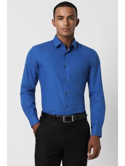 Peter England - Men Blue Regular Fit Formal Full Sleeves Formal Shirt