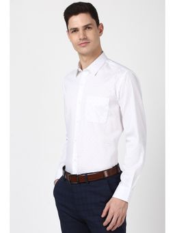 Peter England - Men White Regular Fit Formal Shirt