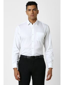 Peter England - Men Off White Slim Fit Formal Shirt