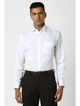 Peter England - Men Off White Slim Fit Formal Shirt