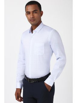 Peter England - Men Lavender Slim Fit Formal Shirt