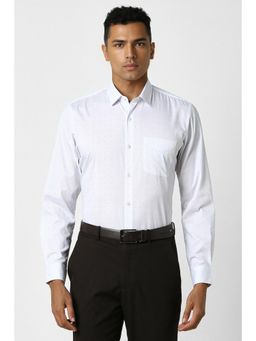 Peter England - Men White Slim Fit Formal Shirt