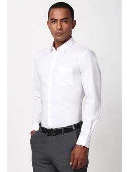 Peter England - Men White Slim Fit Formal Shirt