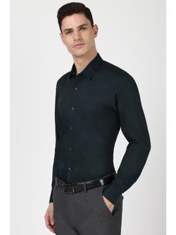 Peter England - Men Green Slim Fit Formal Shirt