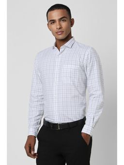 Peter England - Men White Slim Fit Formal Full Sleeves Shirt