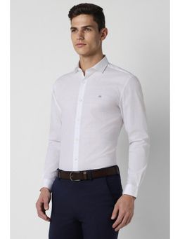 Peter England - Men White Super Slim Fit Formal Full Sleeves Shirt