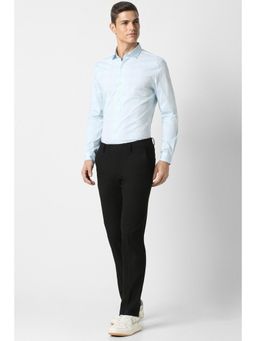 Peter England - Men Blue Super Slim Fit Casual Full Sleeves Shirt