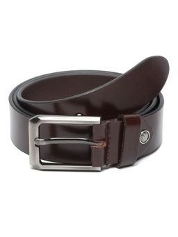 Teakwood - Men Brown Solid Genuine Leather Belt