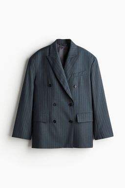 H&M - Women Grey Oversized Wool Blazer