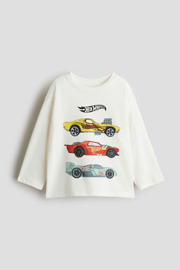H&M - Boys White Long-Sleeved T-Shirt