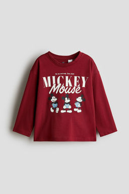 H&M - Boys Red Long-Sleeved T-Shirt