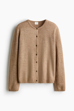 H&M - Women Beige Loose-Fit Cardigan