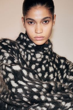 H&M - Women Black Mohair-Blend Turtleneck Jumper