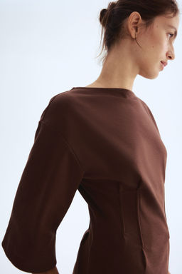 H&M - Women Brown Waisted T-Shirt