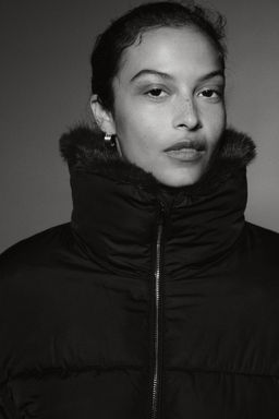 H&M - Women Black Oversized Puffer Jacket