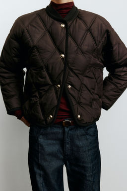H&M - Women Brown Quilted Jacket